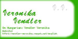 veronika vendler business card